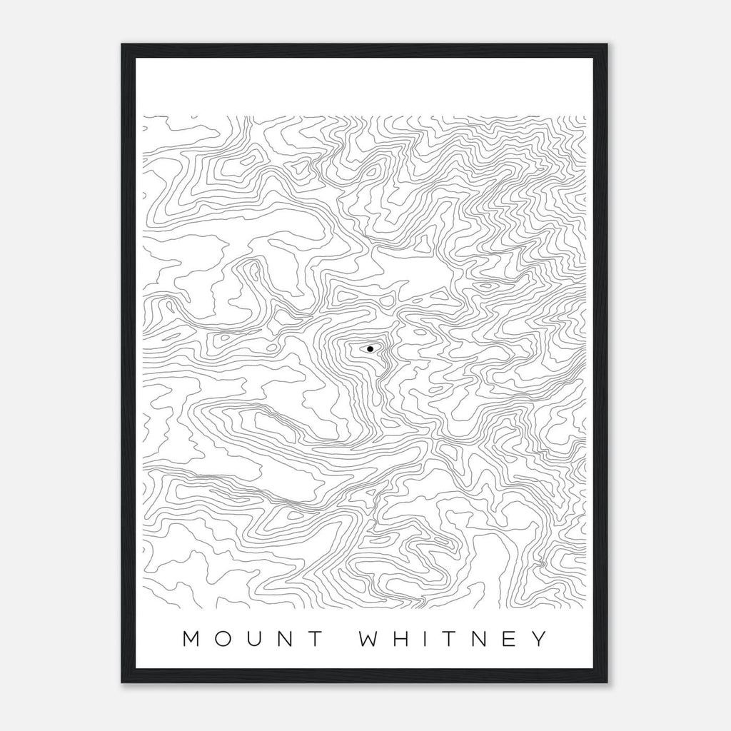 Mount Whitney - Black Lines