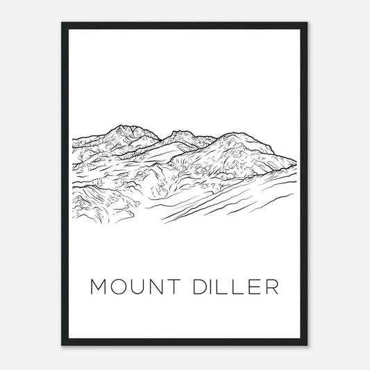Mount Diller - Black & White