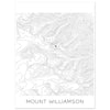 Mount Williamson - Contour Lines