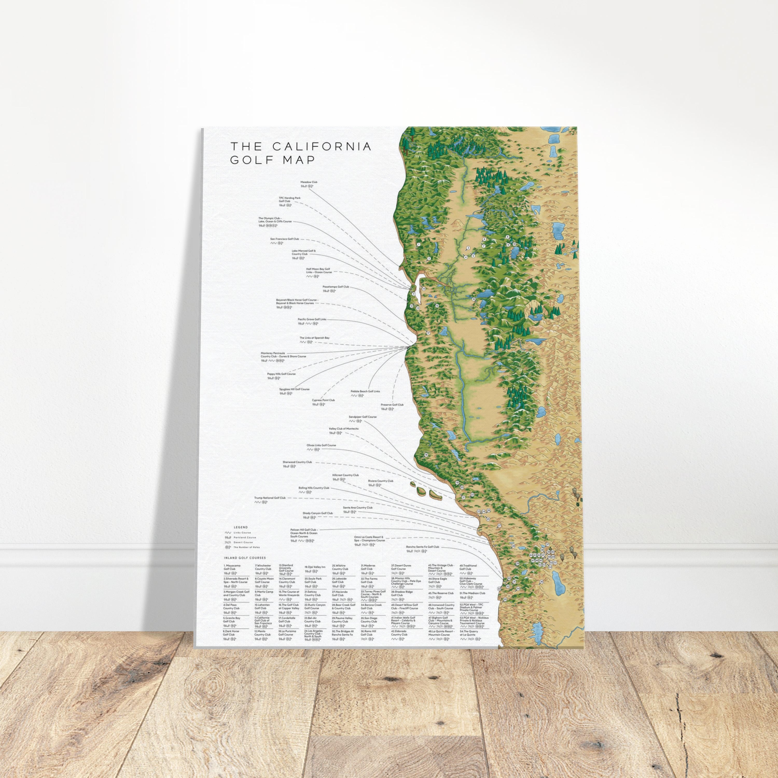 The California Golf Map