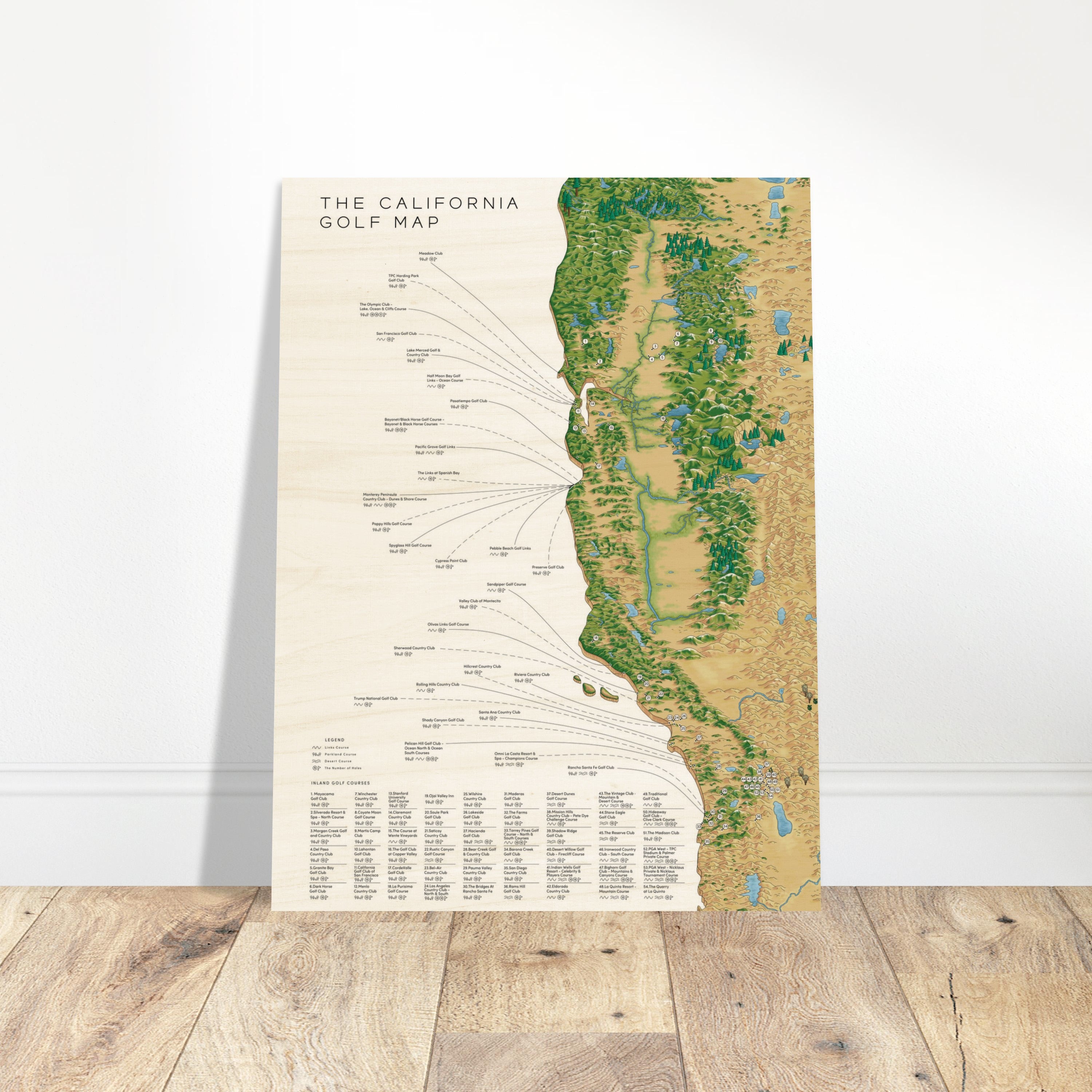 The California Golf Map