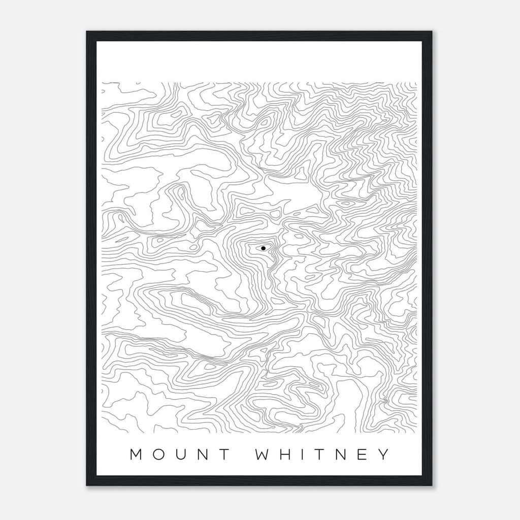 Mount Whitney - Black Lines