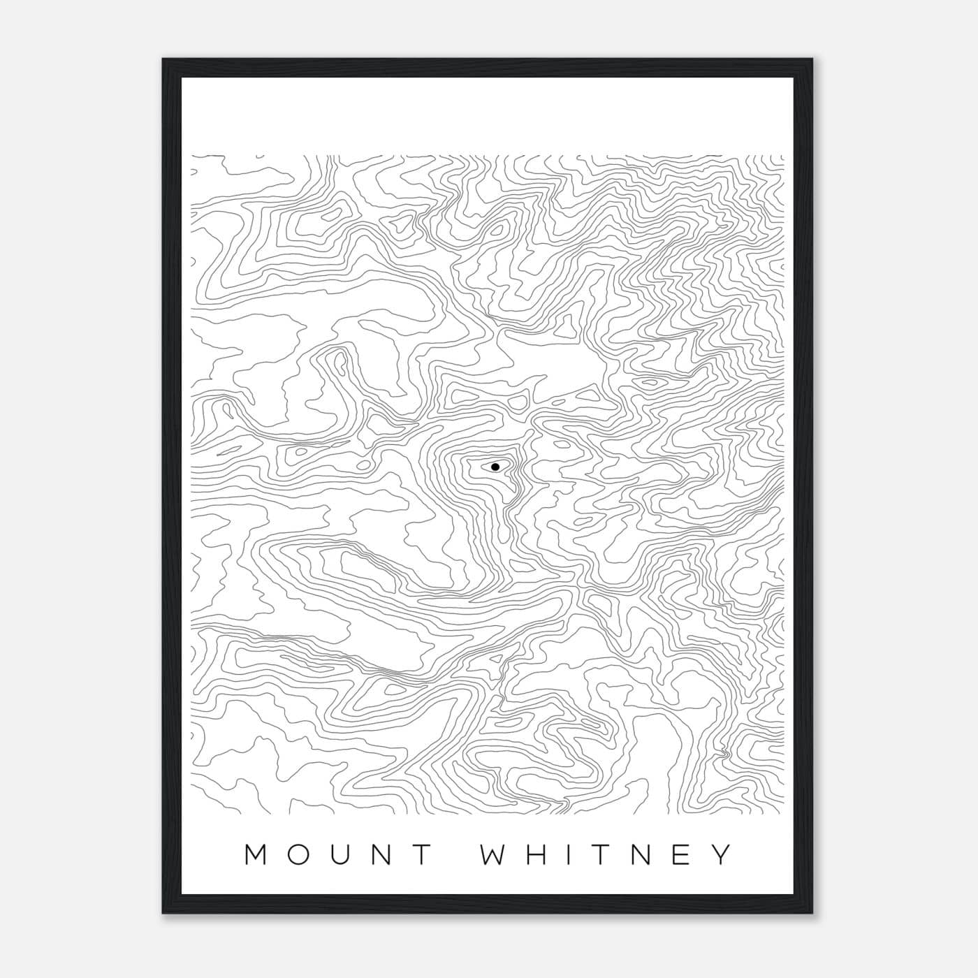 Mount Whitney - Black Lines