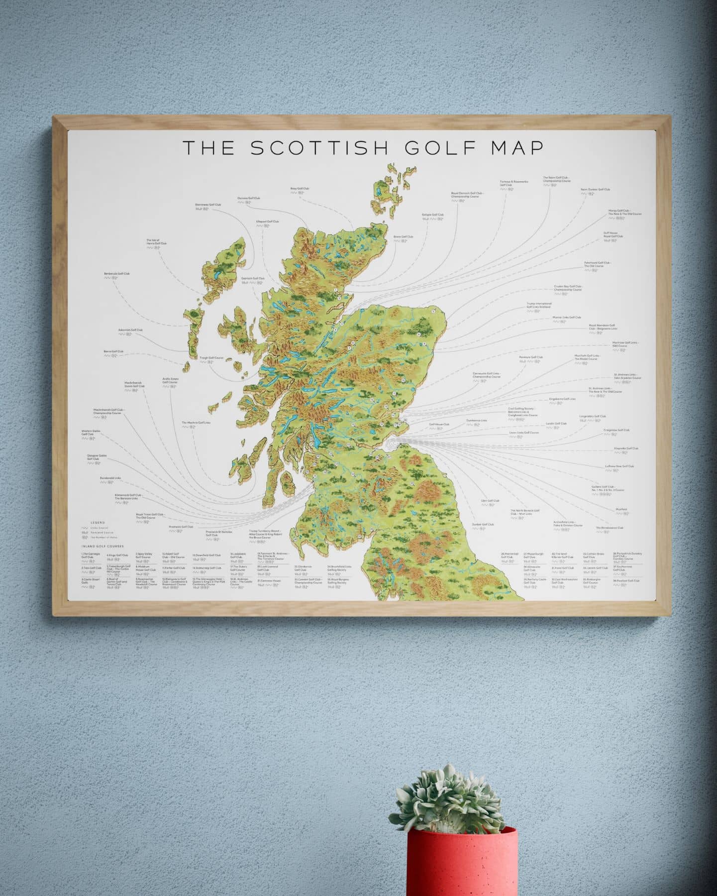 The Scottish Golf Map