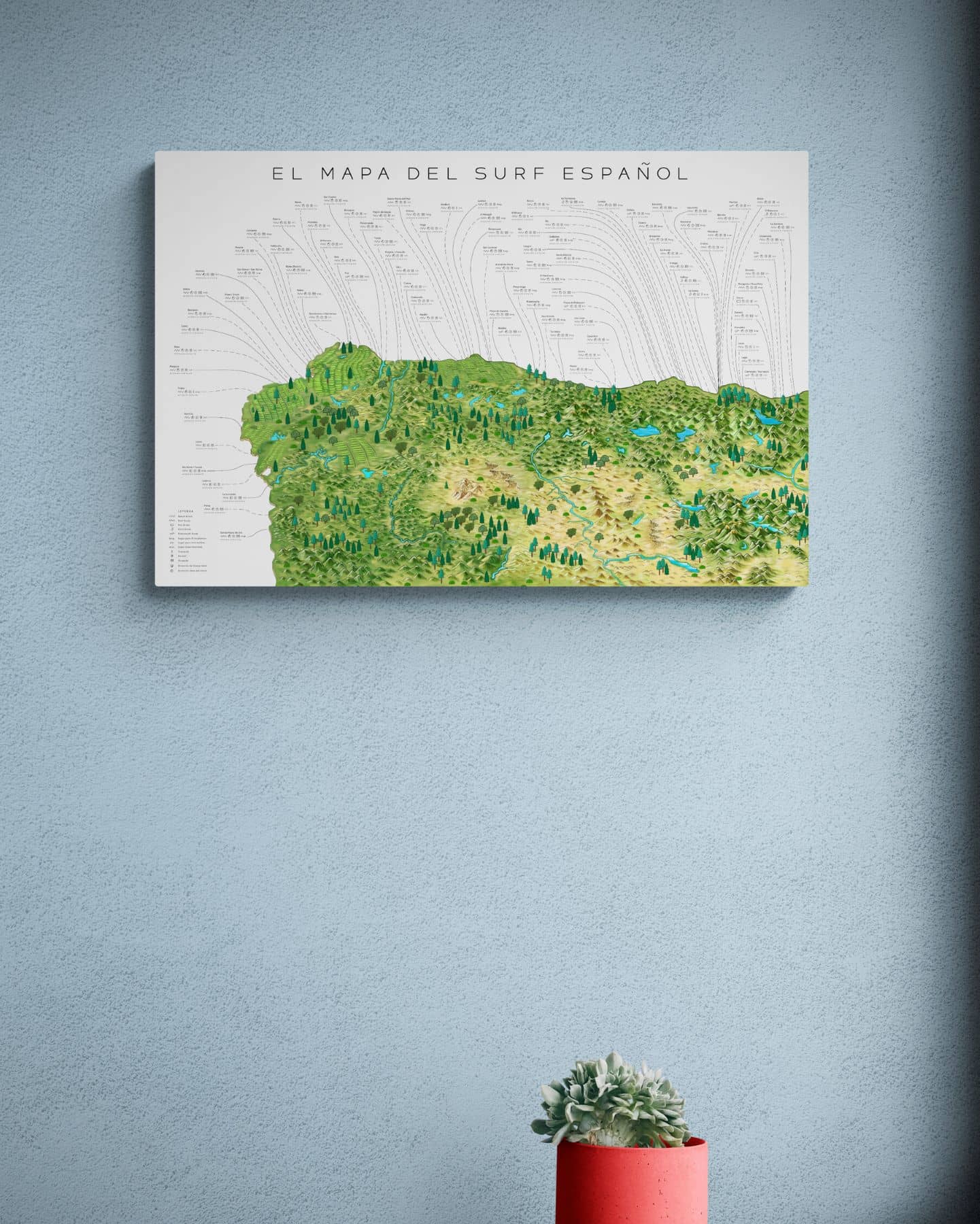 The Spanish Surf Map