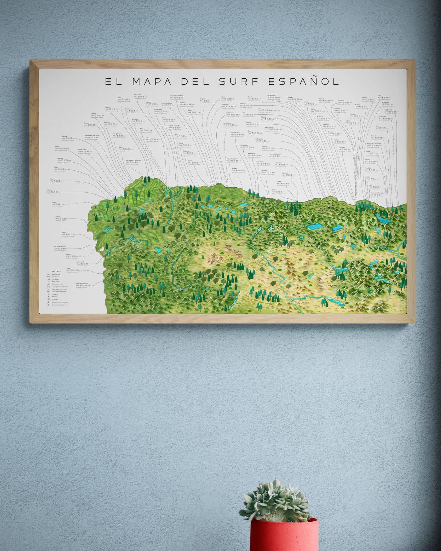 The Spanish Surf Map