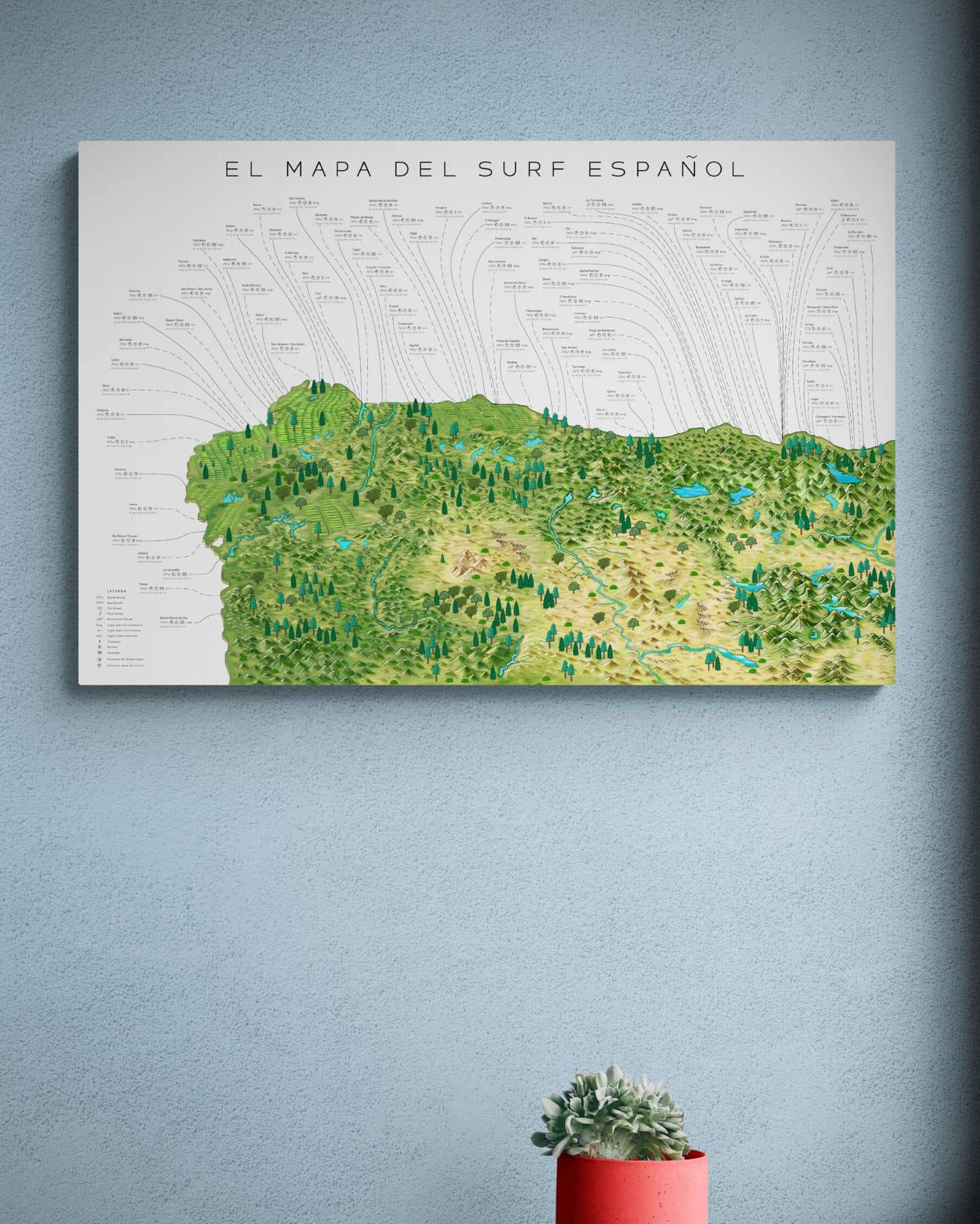 The Spanish Surf Map