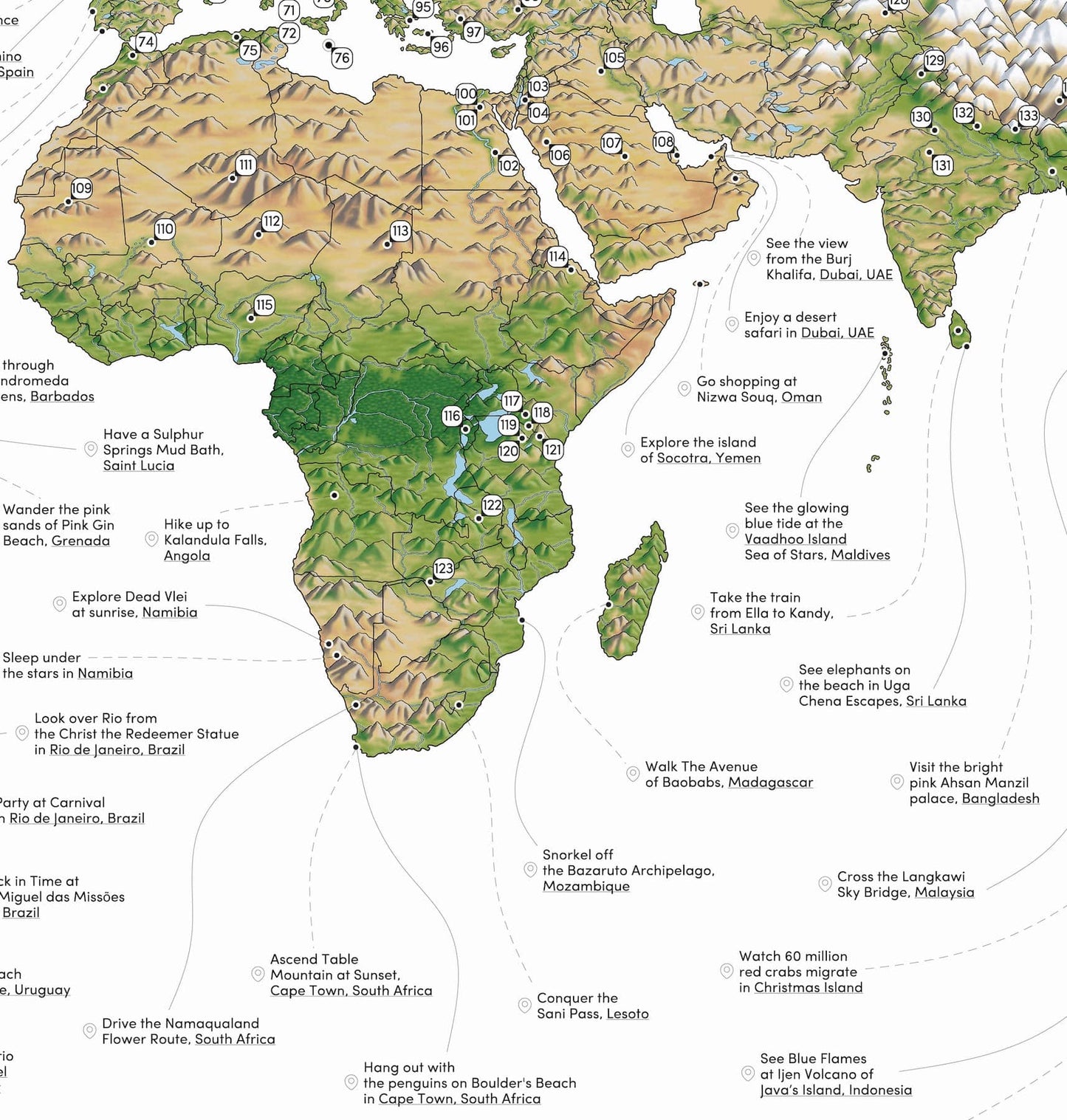 The World Bucketlist Map