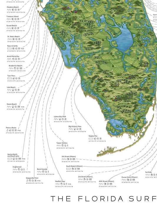 The Florida Surf Map