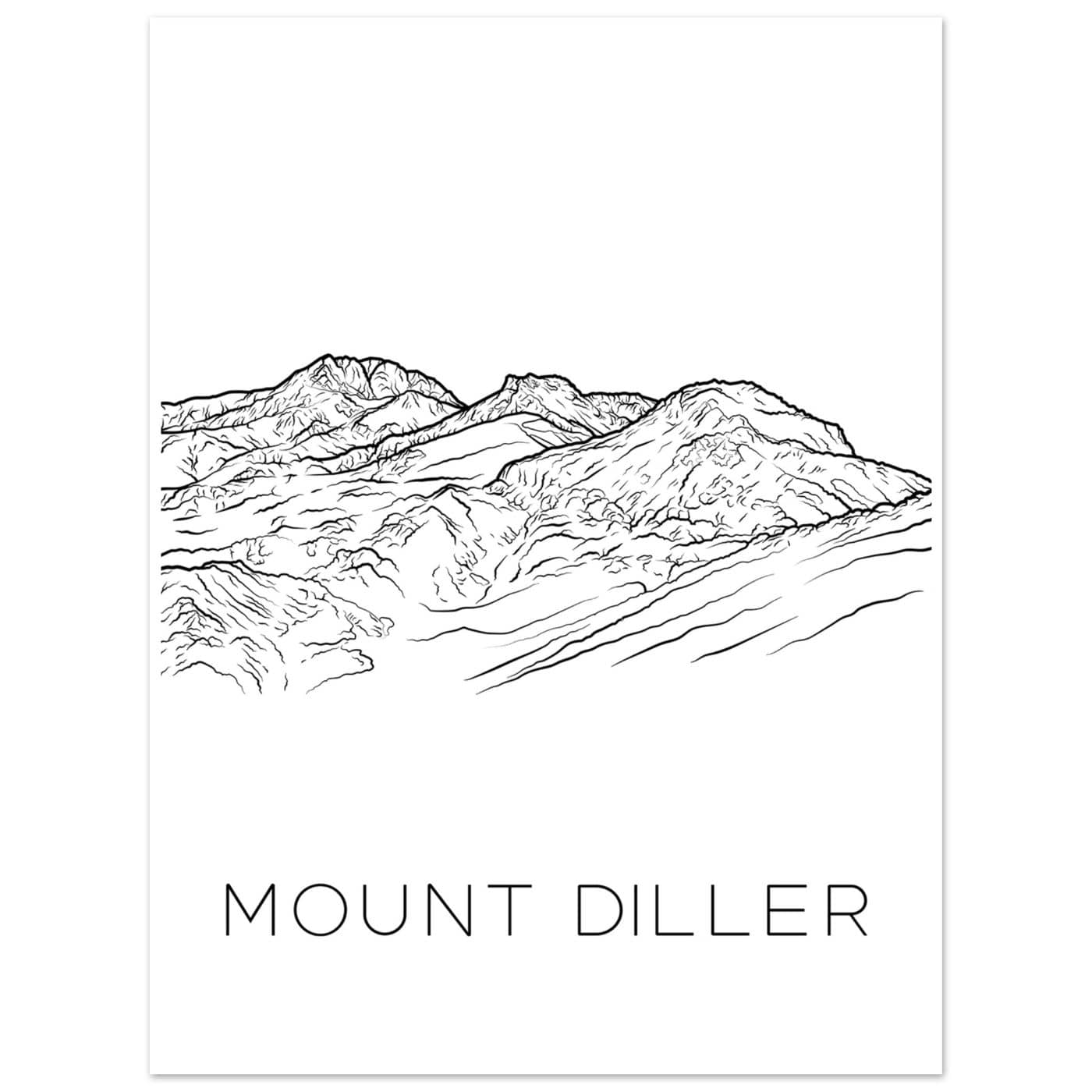 Mount Diller - Black & White