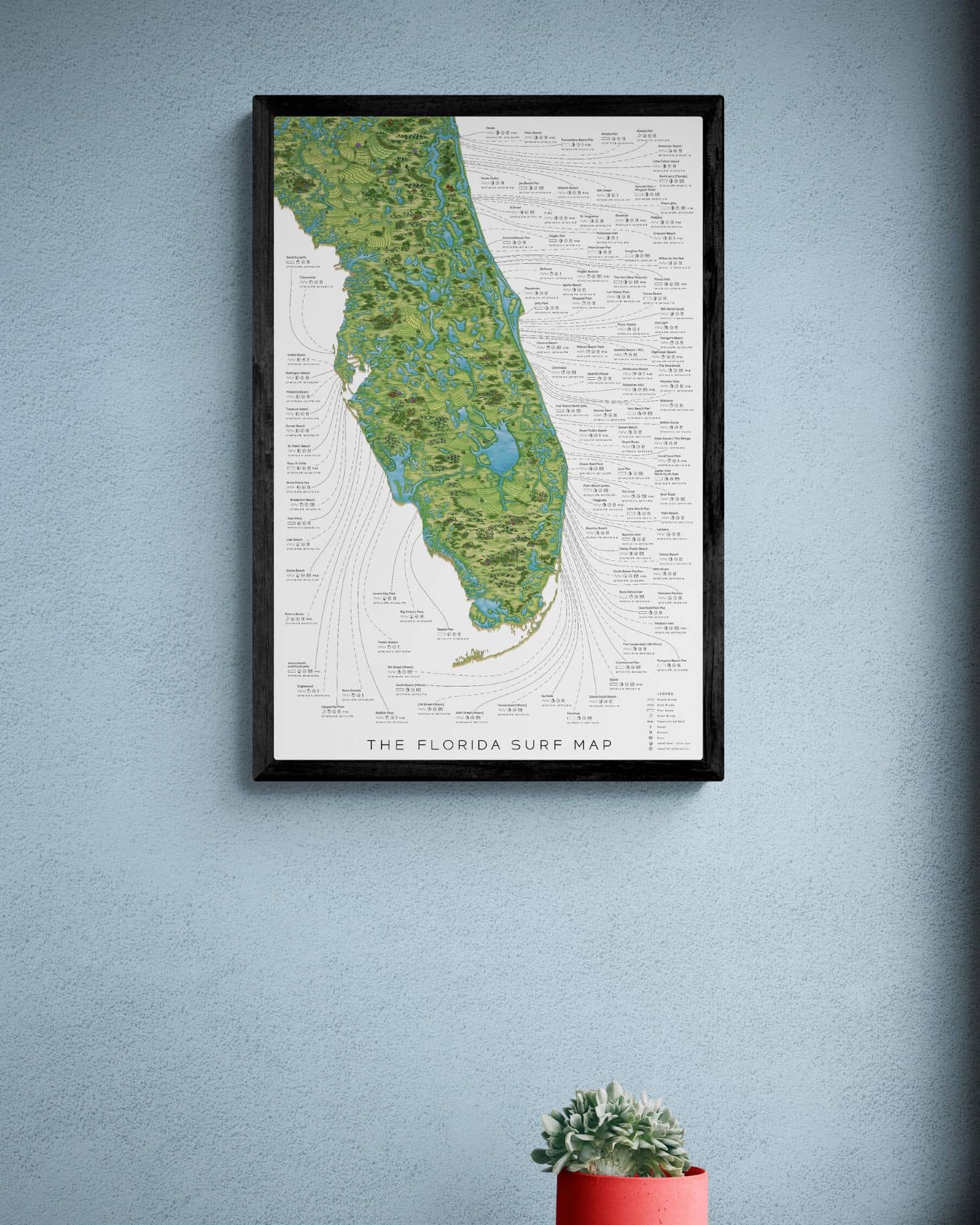 The Florida Surf Map