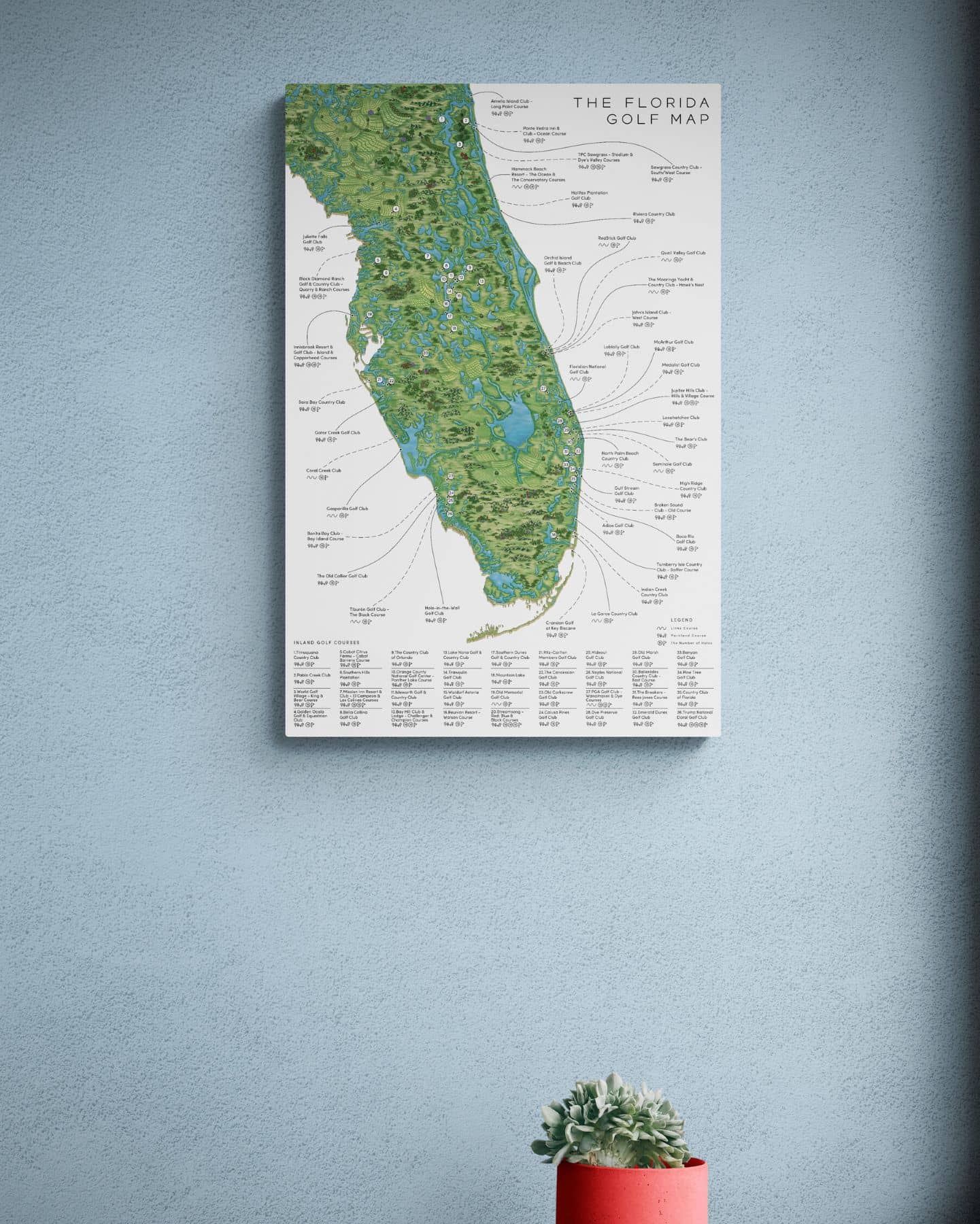 The Florida Golf Map