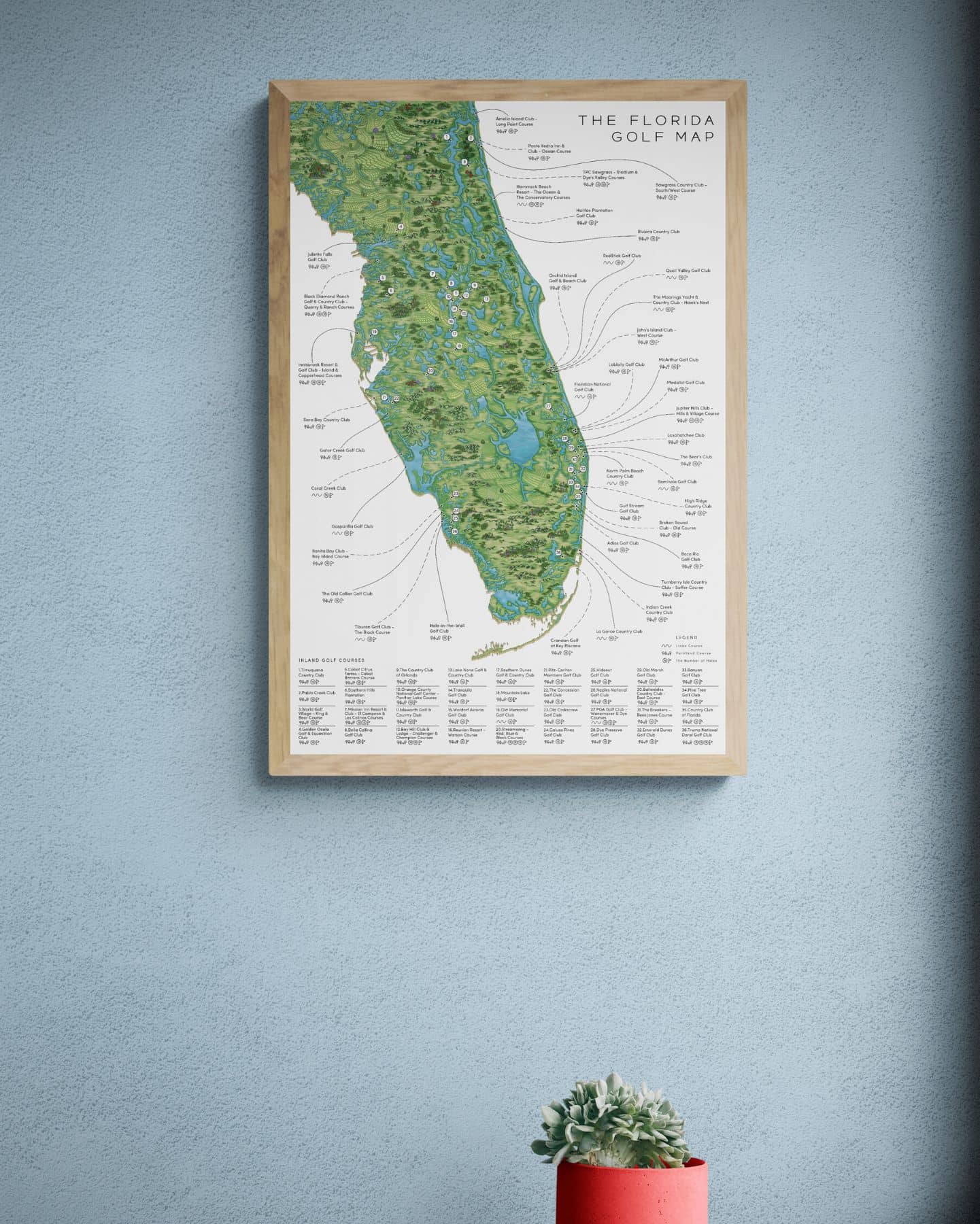 The Florida Golf Map