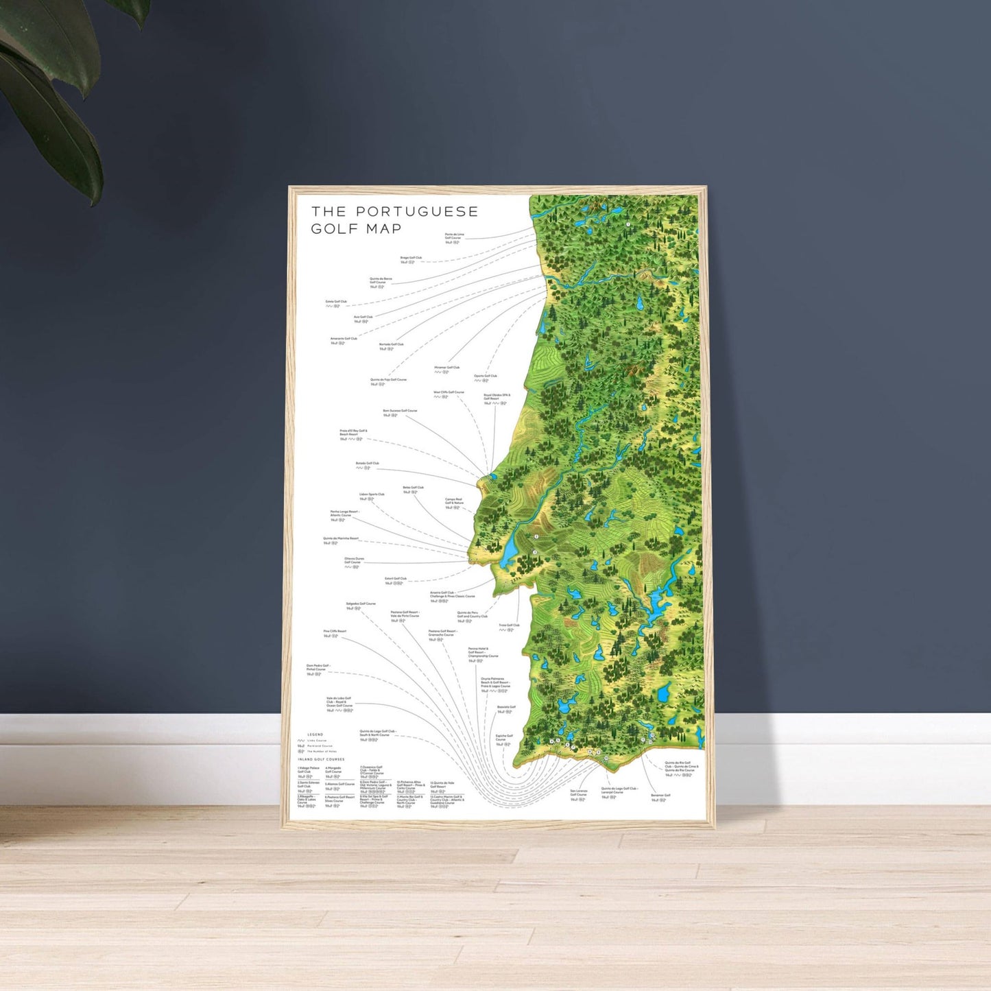 The Portuguese Golf Map