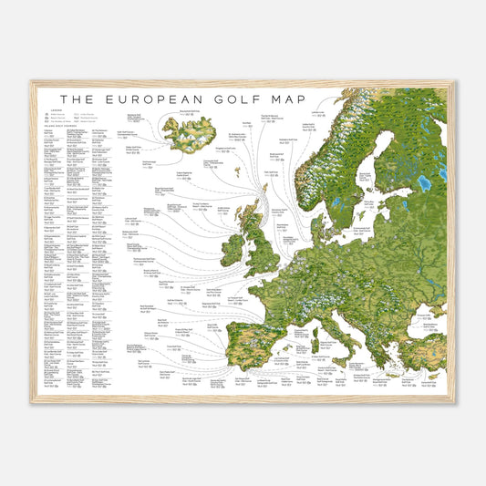 The European Golf Map