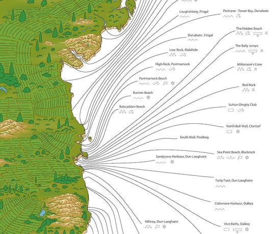 The Irish Sea Swim Map (1st Edition)